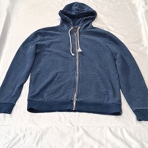 H&M Men's Zip-Up Hoodie in Blue